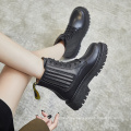 Spring Autumn Fashion Footwear Height Increasing Chunky Heel Ankle Boots Hard-wearing Botas Mujer Casual Shoes Women's Boots